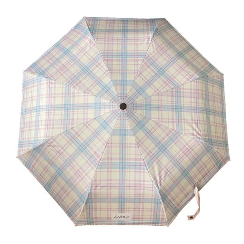Lovely Plaid Pocket Umbrella