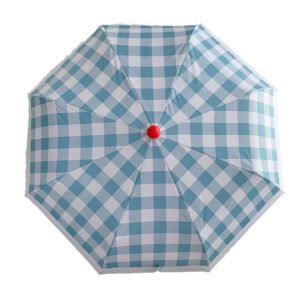 Pom Pom Check Umbrella