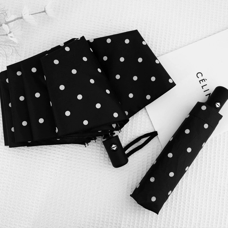 Polka Noir Umbrella - Image 3